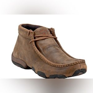 Twisted X Men’s Brown Bomber Driving Moccasin Lace Up Casual Shoes